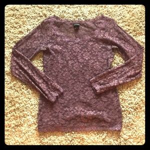 Purple lace top